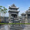 Mẫu Mộ Đá Đôi 2 mái Đẹp - Mộ Đá Đôi 2027 cho Ông Bà, Cha Mẹ