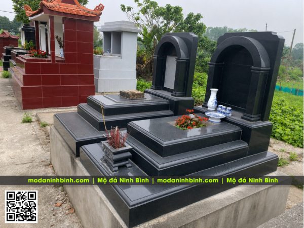 Mẫu Mộ đá Granite đẹp - Mộ Granite Mái Cong