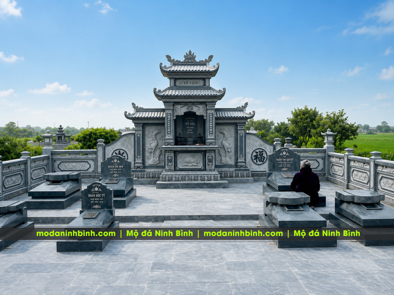 Chia sẻ Kinh Nghiệm Xây Lăng Mộ Đá Gia Đình 100m2 Bền Đẹp, Phong Thủy 12 Xây Lăng Mộ đá Uy tín tại Ninh Bình