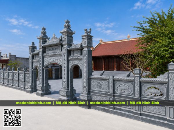 Cổng đá tam quan cho Đình, Chùa