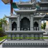 Lăng thờ Tam Quan bằng đá xanh rêu phù hợp tại khu Lăng Mộ gia tộc, Lăng Mộ tổ