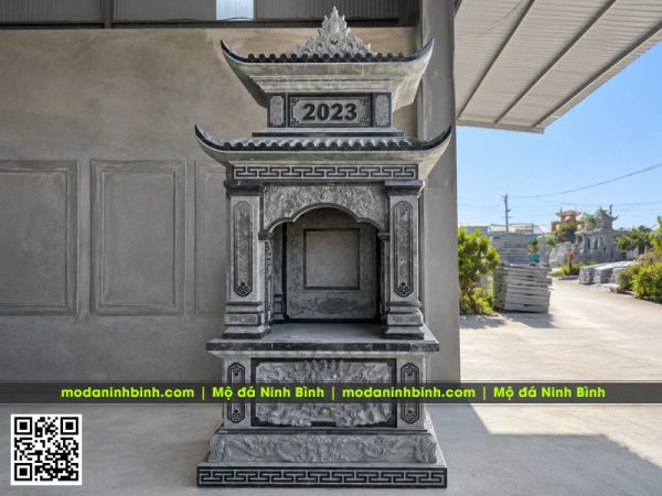 Lăng thờ đá - Long đình đá - Am thờ đá 2 mái đẹp
