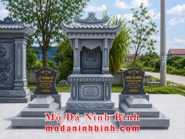 Mộ đá Ninh Bình giới thiệu Mẫu Mộ đá Granite hiện đại, trang trọng 45 Mau-Lang-tho-da-1-mai-dep-Long-dinh-da-1-mai.png