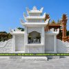 Mẫu Lăng thờ đá trắng Yên Bái đẹp, chất lượng