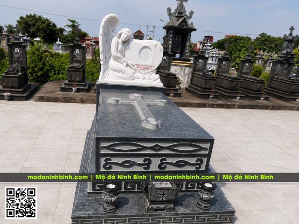 Mẫu Mộ Công giáo đá xanh Thanh Hóa - Mộ Công giáo đẹp