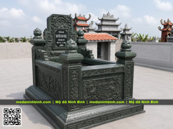Mẫu Mộ Quây Đá xanh rêu Thanh Hóa - Mẫu Mộ Tổ