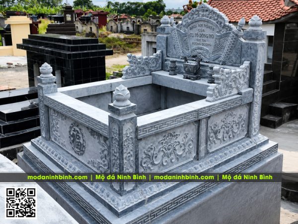 Mẫu Mộ Tổ - Mộ Cụ Tổ Dòng Họ dạng quây, đá xanh Thanh Hóa
