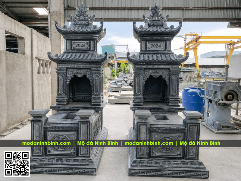 Mẫu Mộ đá 2 mái - Xây Mộ 2 mái bằng đá xanh Thanh Hóa chất lượng 103 Mau Mo da 2 mai Xay Mo 2 mai bang da xanh Thanh Hoa chat luong