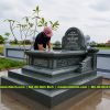 Mẫu Mộ đá Ngai - Mộ Ngai Đẹp - Mộ Đá Xanh Rêu tại Ninh Bình