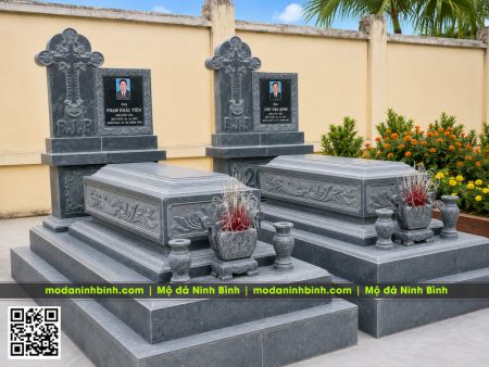 Mẫu Mộ đá công giáo nguyên khối, chôn 1 lần
