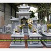 Mẫu Mộ đá đơn tam sơn - Mộ đá đẹp tại Làng đá Ninh Bình