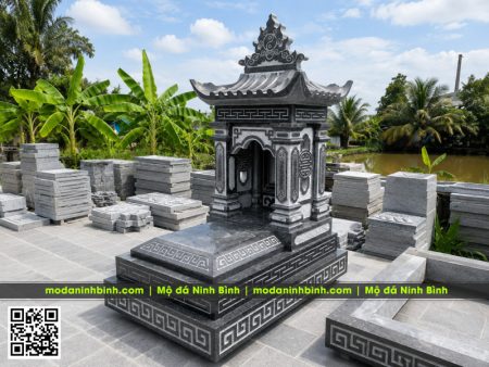 Mẫu Mộ đá xanh granite mái đẹp - Mộ đá Ninh Bình 2026