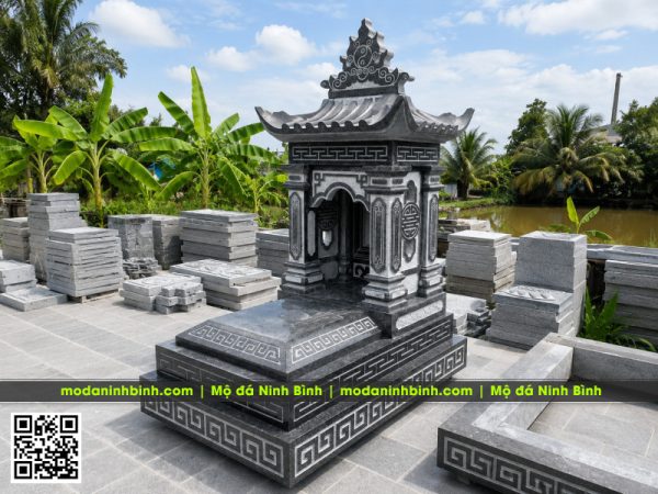 Mẫu Mộ đá xanh granite mái đẹp - Mộ đá Ninh Bình 2026