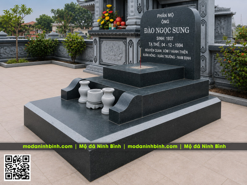 Mẫu mộ đá granite đẹp, hiện đại, đơn giản tại Ninh Bình 54 Mau mo da granite dep hien dai don gian tai Ninh Binh