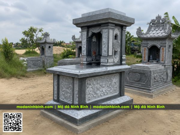 Mộ đá 1 mái bằng nguyên khối - Mộ đá giá rẻ tại Ninh Bình