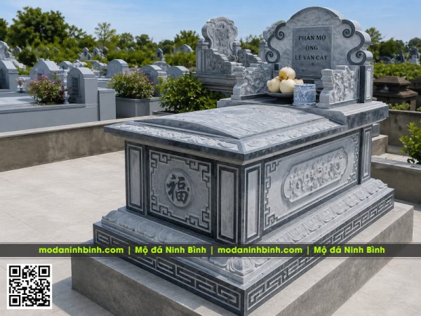 Mộ đá đơn tam sơn - Mẫu mộ bành phổ biến hiện nay