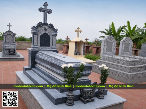 Mộ đá kim tĩnh Công giáo - Mộ công giáo kim tĩnh