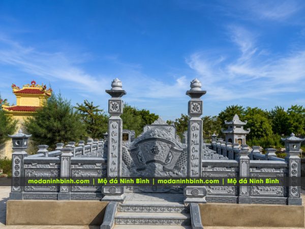 Tư vấn xây Lăng Mộ Tổ - Mẫu Lăng Mộ Tổ Dòng Tộc, Dòng Họ Đẹp, Chất Lượng, Chuẩn Phong Thủy 5 Cong vao Khu Lang Mo To Nguyen Thuc
