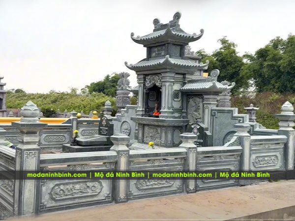Chọn thời điểm xây lăng mộ, sửa lăng mộ đá, lưu ý khi khánh thành lăng mộ đá? 5 Lan can da Lang Mo nguyen khoi sac net
