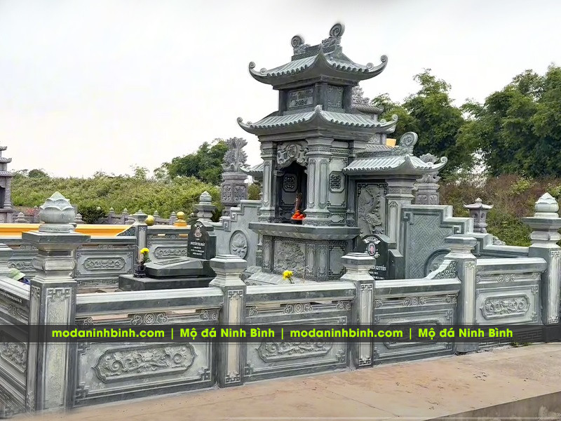 Chọn thời điểm xây lăng mộ, sửa lăng mộ đá, lưu ý khi khánh thành lăng mộ đá? 14 Lan can đá Lăng Mộ nguyên khối, sắc nét