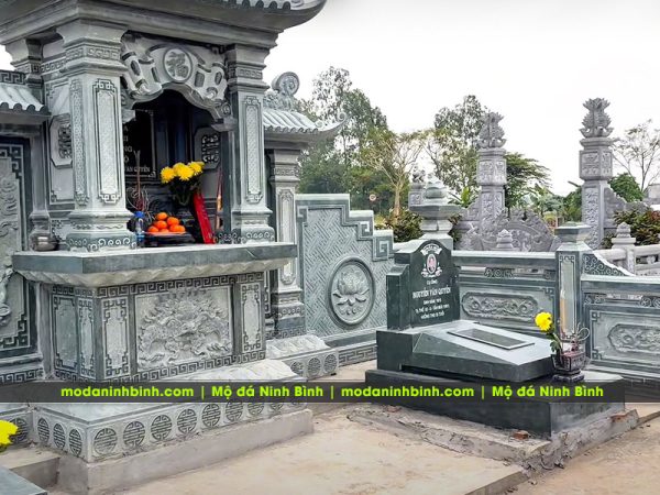 Chọn thời điểm xây lăng mộ, sửa lăng mộ đá, lưu ý khi khánh thành lăng mộ đá? 4 Lang tho da voi cac chi tiet hoa van che tac ti mi sac net