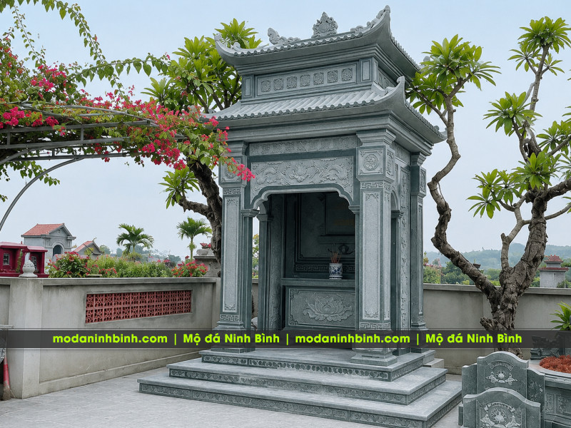 Những yếu tố quyết định 1 khu Lăng Mộ Đá bền, đẹp, chất lượng cho gia đình, dòng họ 17 Lầu Thờ Đá 2 mái - Long đình đá 2 mái (Lăng thờ 2 mái)
