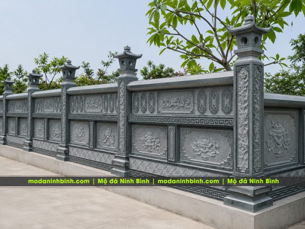Những yếu tố quyết định 1 khu Lăng Mộ Đá bền, đẹp, chất lượng cho gia đình, dòng họ 9 Mau Lan Can Da Hang rao da Lang Mo