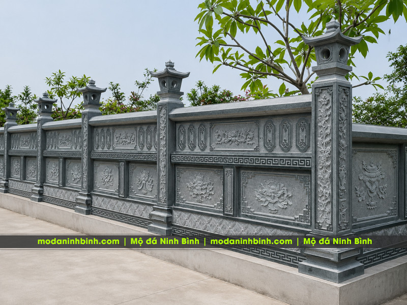 Những yếu tố quyết định 1 khu Lăng Mộ Đá bền, đẹp, chất lượng cho gia đình, dòng họ 19 Mẫu Lan Can Đá (Hàng rào đá) Lăng Mộ