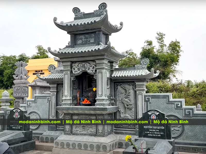 Chọn thời điểm xây lăng mộ, sửa lăng mộ đá, lưu ý khi khánh thành lăng mộ đá? 16 Mẫu Lăng thờ đá 2 mái điển hình tại Ninh Bình