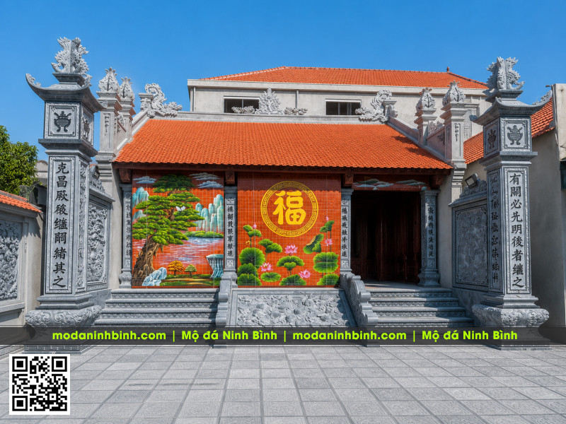 t Cột đá đồng trụ Nhà thờ họ, Chiếu đá, bậc đá khối nhà thờ 4 t Cột đá đồng trụ Nhà thờ họ, Chiếu đá, bậc đá khối nhà thờ