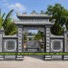 Mẫu Cổng đá 2 mái cho khu Lăng Mộ đá gia đình