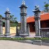 Mẫu Cổng đá tam quan - Mẫu Cổng đá đẹp, tứ trụ tại Đình, Đền, Chùa