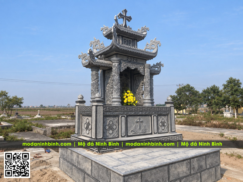 Mẫu Lăng thờ Công giáo đẹp, điển hình (Mộ đá Kito Giáo) 6 Mẫu Lăng thờ Công giáo đẹp, điển hình (Mộ đá Kito Giáo)