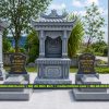 Mẫu Lăng thờ đá 1 mái đẹp cho khu Lăng Mộ đá có diện tích nhỏ