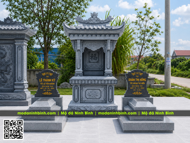 Mẫu Lăng thờ đá 1 mái đẹp cho khu Lăng Mộ đá có diện tích nhỏ 4 Mẫu Lăng thờ đá 1 mái đẹp cho khu Lăng Mộ đá có diện tích nhỏ